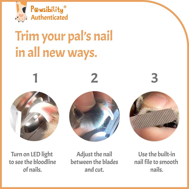 Reinvented Pet Nail Clippers For Your Pal - Usb Rechargeable Led Light For Bloodline Razor Sharp And Durable Blade Vets Recommended Trimming Tool For Dogs And Cats - Pink