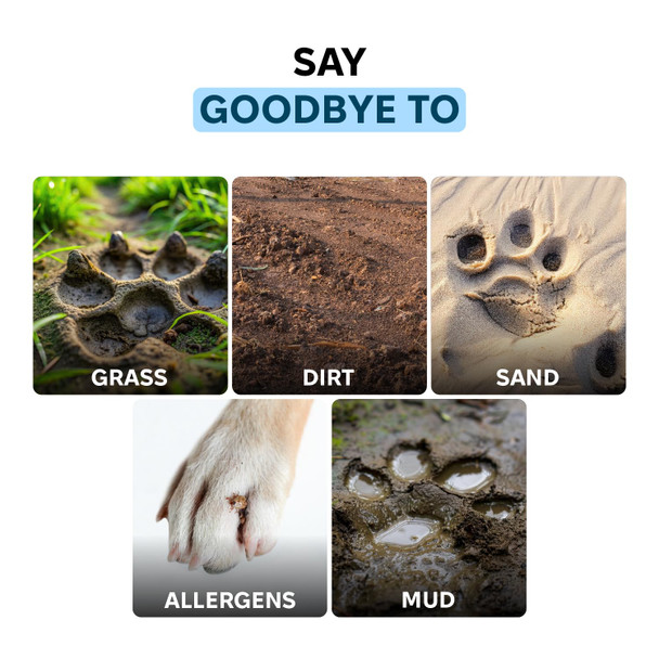 Rub-A-Dub Paws By Pawsome Pals Portable Dog Paw Washer Muddy Buddy Paw & Feet Cleaner 2 In 1 Soft Silicone Bristles Pet Foot Cleaner Foot Washer & Groomer For All Dogs (Medium)