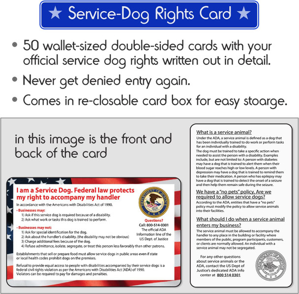Esa Dog Vest + Id Tag + 50 Ada Information Cards - Emotional Support Dog Harness In Sizes X Small To Xx Large Metal Dog Tag Durable Clip Service Dog Information Cards