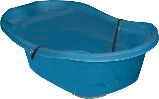 Pet Gear Pup-Tub, Bathtub For Dogs And Cats Up To 20Lbs, Easy Drain, Tethers Included, Ocean Blue
