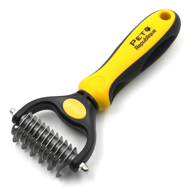Dog Dematting Tool – Matt Splitters For Dogs, Cats, Rabbits, Long Haired Breed Pets – Effective Pet Dematting, Mat Remover, De-Matting Comb, Or Dematter (6+11 Teeth)