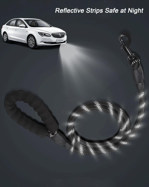 Petank Slip Leads For Dogs 5 Ft With Soft Padded Handle,Reflective Rope Pet Leash For Medium And Large Dogs(Green, 5Ft2/5)