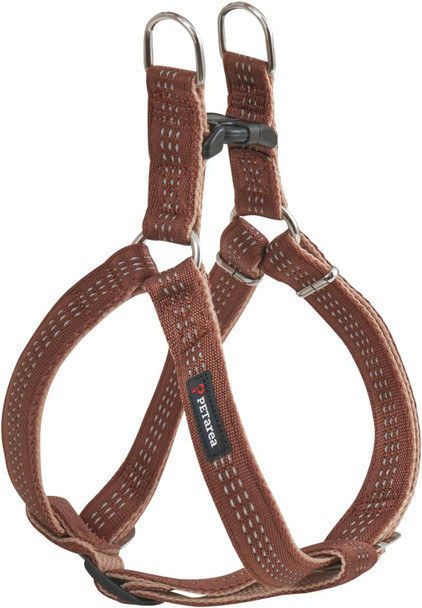 Step In Dog Harness, Reflective Adjustable Vest Harness For Small Medium And Large Breed Dogs, No Pull Dog Harness, Walking Training Control Harnesses (Brown, Small)