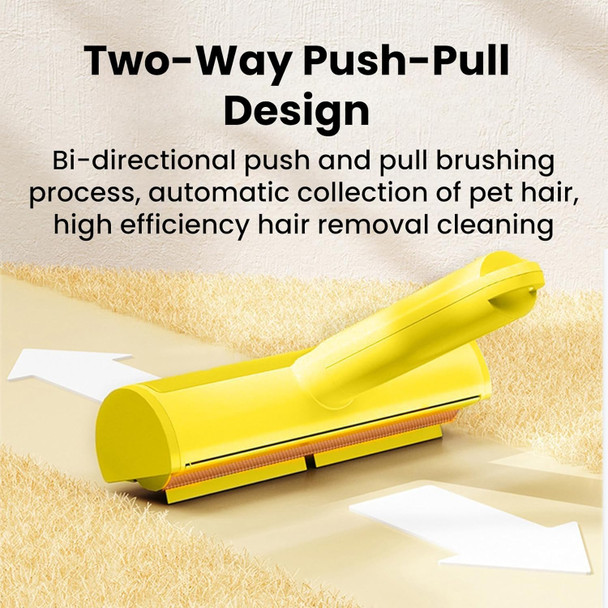Reusable Pet Hair Remover, Cat And Dog Hair Remover For Furniture Couch, Carpet, Clothing, Bedding, Reusable Lint Roller, Washable Pet Hair Removal Tool,Yellow