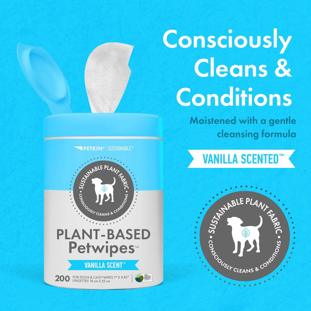 Petkin Mega Valu-Pak Pet Wipes, 500 Total Wipes - Pet Wipes For Dogs And Cats - For Face, Paws, Ears, Body And Eye Area - Super Convenient Dog Cleaning Wipes, Ideal For Home Or Travel - Easy To Use