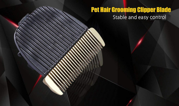 1/2Pcs Dog Hair Clipper Blade Professional Pet Clippers Replacement Blades Cat Dog Accessory For Baorun P2/P3 (One Size, Brownx2)