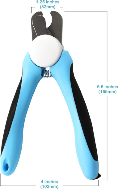 Pets First Dog Nail Clipper & Trimmer Premium Quality Pet Nail Paws Clippers & Trimming Tool With Safety Guard. Avoid Over-Cutting Nails + Nail File. Sturdy Non Slip Ergonomic Handles. Sharp Blade