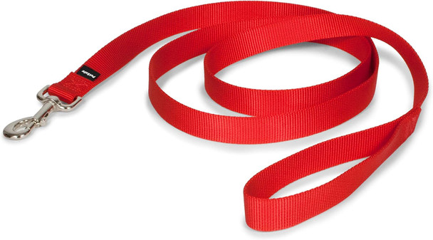 Petsafe Nylon Dog Leash – Strong, Durable, Traditional Style Leash With Easy To Use Bolt Snap – 1 X 6', Red