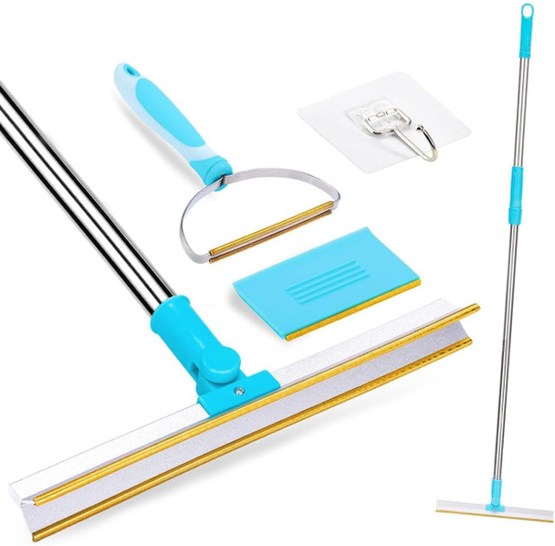 Pet Hair Remover Set, 3 - Pieces Dog And Cat Hair Remover, With Telescopic Handle Carpet Rake Scraper And Small Pets Hair Remover Broom Rugs, Mats, Couch, Curtains, & Hard To Reach Places.