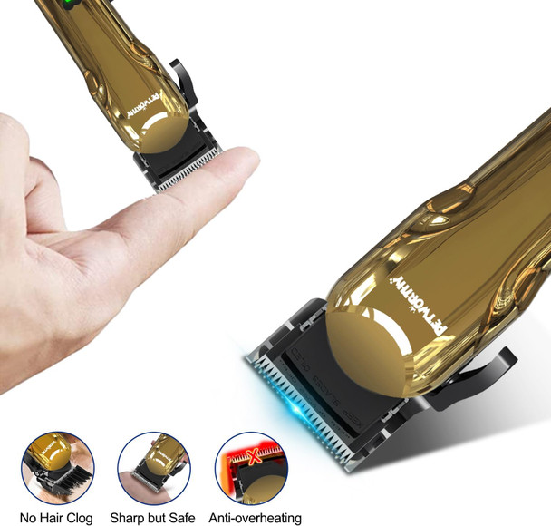 Dog Clippers For Grooming - Dog Grooming Kit For Heavy Thick Hair Coats Low Noise Dogs Shaver Clippers With Cloth d Professional Rechargeable Cordless Electric Quiet Plating Clippers