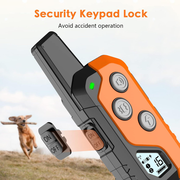 Dog Training Collar, Ip67 Waterproof Dog Training Collar With Remote, 3 Training Modes, Static, Vibration And Beep, Rechargeable Electric Training Collar For Large Medium Small Dog