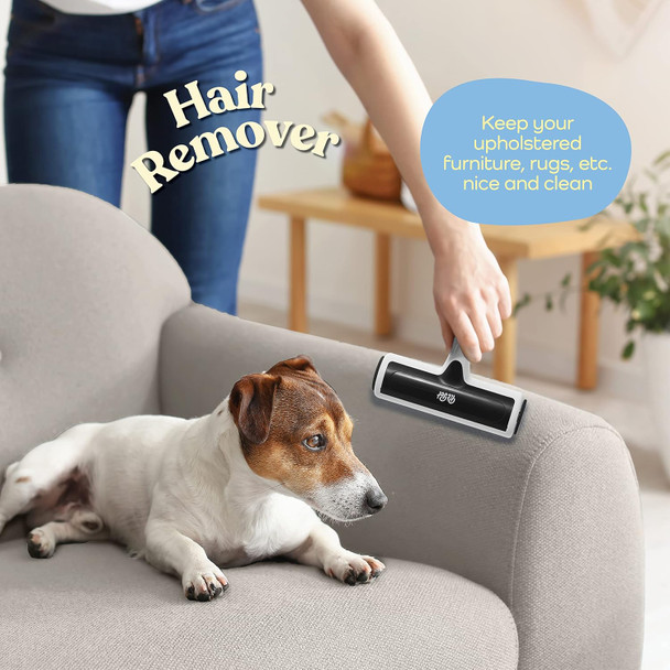 Reusable Pet Hair Remover – Easy To Use Dog Hair Remover - Lint Rollers For Pet Hair With Large Storage Chamber - Pet Remover Tool For Dog & Cat Hair From Couch, Clothes, Furniture, Carpet, Car Seats.