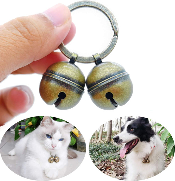 Dog Collar Bell - Cat Bells For Collar Loud, Save Birds And Wildlife Jingle Bell, Copper Charm… Dog Collar Bell - Cat Bells For Collar Loud, Save Birds And Wildlife Jingle Bell, Copper Charm…