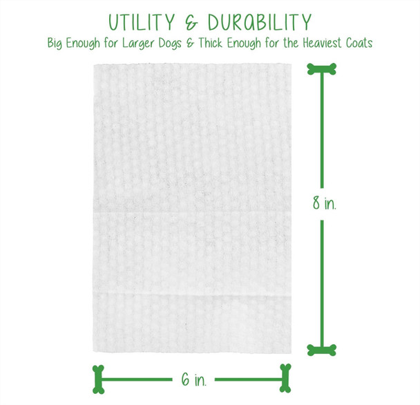 Pet Wipes (120 Count) - Extra Gentle Deodorizing Dog Grooming Wipes With Aloe Vera And Vitamin E, Alcohol - Fresh Scent (Statements)