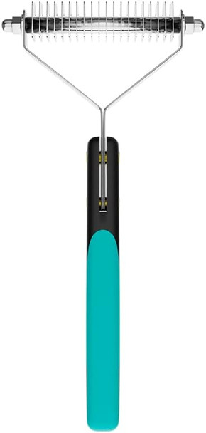 Undercoat Rake 20 Teeth - To Remove Dead Hair And Detangling Matted Or Knotted Undercoat Hair - For Dematting And Deshedding