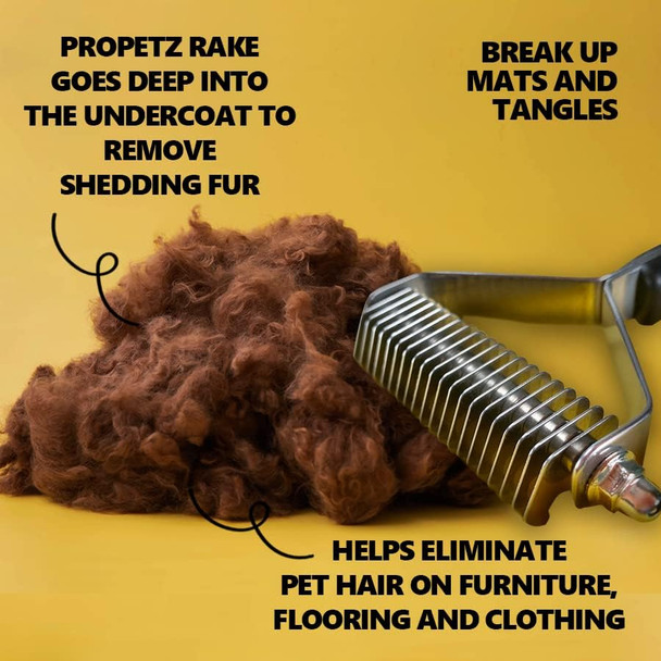 Large Double Sided Dog Brush - Pins And Bristle Two-Sided Pet Brush For Detangling And Loose Hair