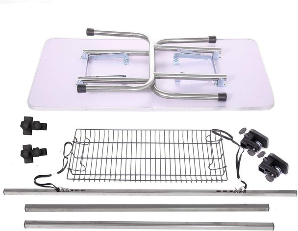 36 Professional Dog Pet Grooming Table Heavy Duty Adjustable With Overhead Arm, Two Grooming Noose Mesh Tray (Blue, 36Inch)