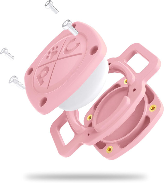 Pup Culture Ip68 Waterproof Airtag Dog Collar Holder 2.5X Stronger Than Competitors - Track Your Pet Using Apple Airtag Technology Doesn’T Hurt Your Collar Dog Or Cat Collar Airtag Holder