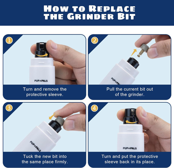 Dog Nail Grinder With 5 Led Shadow Light, Dog Nail Trimmer Protect Pet Paws From Over Grinding With 2 Speed Super Power Motor For Small, Medium And Large Dogs & Cats Paws Grooming