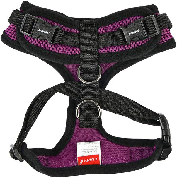 Puppia Authentic Ritefit Harness With Adjustable Neck, X-Large, Purple