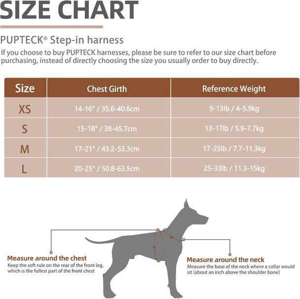 Pupteck No Pull Dog Harness And Leash Set Reflective No Choke Step In Puppy Halter For Xs Small And Medium Sized Dogs, Red Plaid, Plush, M