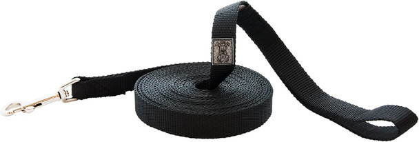 Rc Pet Products 3/4-Inch Training Leash, 30 Feet, Black