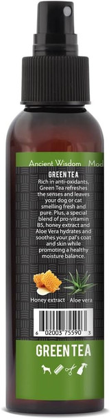Reliq Aroma Spa Green Tea Botanical Mist Cologne For Dogs And Cats. Spray On The Coat After Bath To Give Your Dog A Clean & Fresh Smell. Infused With Natural Extracts, Calming And Comforting Dog & Cat
