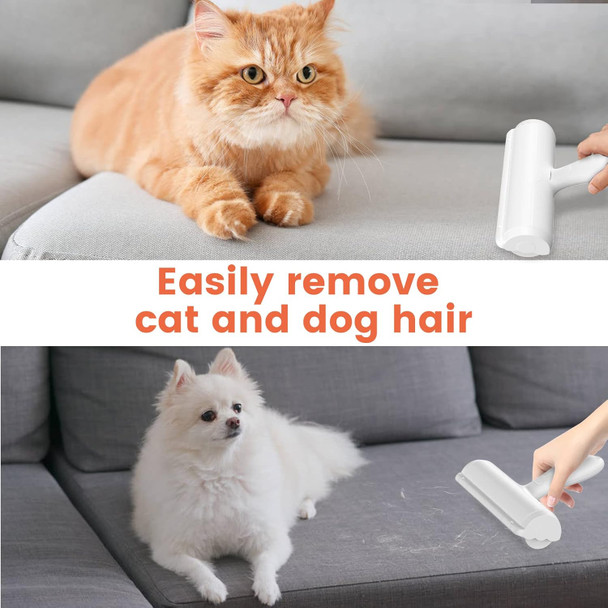 Pet Hair Remover - Reuseable Dog Hair Remover - Riongxi Cat Hair Remover - Pet Fur Removal Roller For Furniture, Carpets, Bedding, Clothes, Sofas, Car Seats, Lint Rollers For Pet Hair