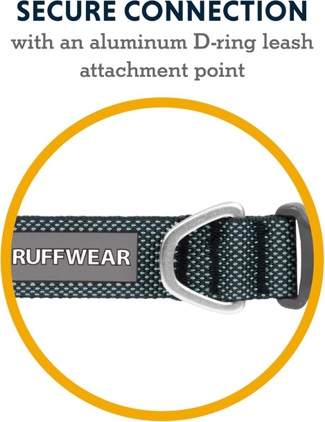 Ruffwear, Hi & Light Dog Collar, Minimal And Ultralight Collar For Everyday Walks And Runs, Basalt Gray, 9-11 Ruffwear, Hi & Light Dog Collar, Minimal And Ultralight Collar For Everyday Walks And Runs, Basalt Gray, 9-11