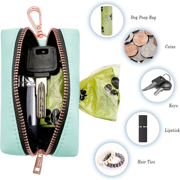 Soft Leather Dog Collar And Leash (6.6') Set - Stylish Rose Gold Heavy Duty Metal Buckle, 4 Adjustable Lengths Leash For Small Medium Large Dogs - Comfortable & Easy To Clean Mintgreen Poop Bag Holder Soft Leather Dog Collar And Leash (6.6') Set - Stylish Rose Gold Heavy Duty Metal Buckle, 4 Adjustable Lengths Leash For Small Medium Large Dogs - Comfortable & Easy To Clean Mintgreen Poop Bag Holder