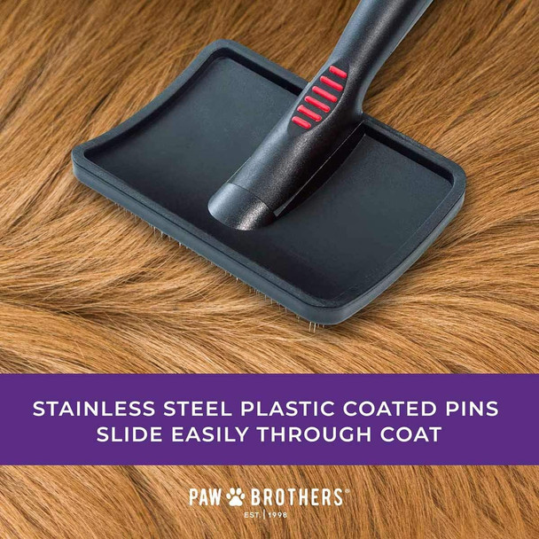 Paw Brothers Grooming Tool And Nature'S Specialties Conditioning Spray Bundle - Double Sided Flex Slicker Brush, Firm, Small - Quicker Slicker Detangling And Conditioning Spray, Ready To Use, 16 Oz Paw Brothers Grooming Tool And Nature'S Specialties Conditioning Spray Bundle - Double Sided Flex Slicker Brush, Firm, Small - Quicker Slicker Detangling And Conditioning Spray, Ready To Use, 16 Oz