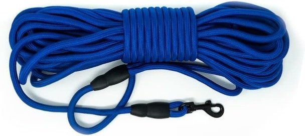 Sarahsayspets N' Fun 50 Ft Nylon Dog Rope Leash, Blue (Blue, 50Ft) Sarahsayspets N' Fun 50 Ft Nylon Dog Rope Leash, Blue (Blue, 50Ft)
