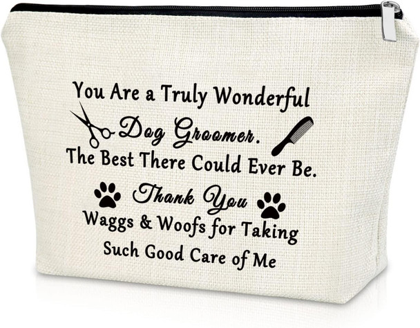 Dog Groomer For Women Makeup Bag Thank You For Dog Groomer Cosmetic Bag Pet Groomer Dog Lover S For Adults Thanksgiving Day Birthday Christmas S Travel Pouch Dog Groomer For Women Makeup Bag Thank You For Dog Groomer Cosmetic Bag Pet Groomer Dog Lover S For Adults Thanksgiving Day Birthday Christmas S Travel Pouch