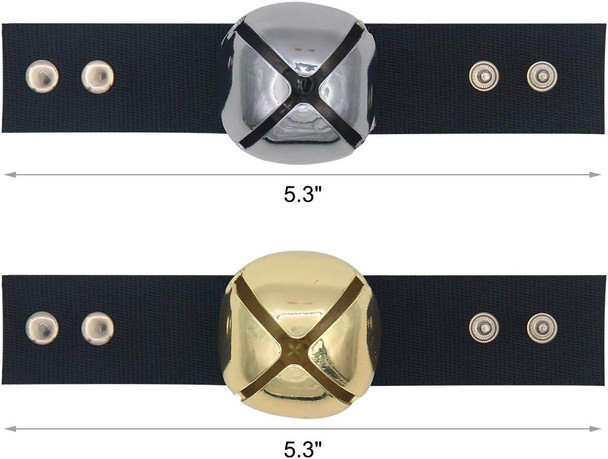 Scenereal Large Dog Collar Bell For Training, Hiking, Walking, Hunting, Pet Tracker, 2 Pack 1.5 Extra Loud Pet Bell For Save Wildlife And Birds (Bear Bell, Cow Bell) Gold Silver Scenereal Large Dog Collar Bell For Training, Hiking, Walking, Hunting, Pet Tracker, 2 Pack 1.5 Extra Loud Pet Bell For Save Wildlife And Birds (Bear Bell, Cow Bell) Gold Silver