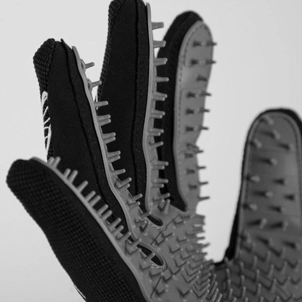 Seibertron Patented P.G.M.G-1 Pet Hair Remover/Deshedding Grooming Gloves Seven Sizes Fit All Works For Dogs, Horses, Cats And Other Animals Short Fur(1-Pair) Adult Black Xl