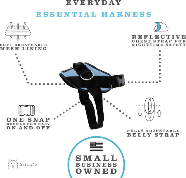 Shawnco Essential Harness, Leash & Collar Set (Moonglow, M) Shawnco Essential Harness, Leash & Collar Set (Moonglow, M)