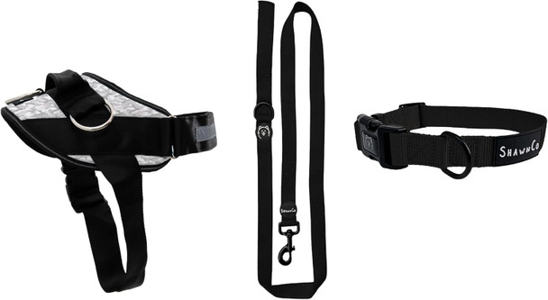 Shawnco Essential Harness, Leash & Collar Set (Artic Camo, L) Shawnco Essential Harness, Leash & Collar Set (Artic Camo, L)