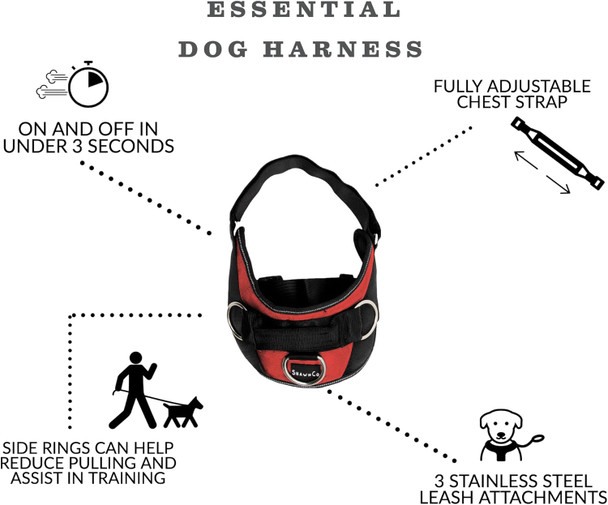 Shawnco Essential Harness, Leash & Collar Set (Artic Camo, L) Shawnco Essential Harness, Leash & Collar Set (Artic Camo, L)