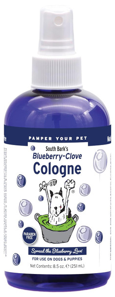 South Bark'S Blueberry Clove Pet Cologne For Dogs 8.5 Oz Odor Eliminator Biodegradable And Non-Toxic Made In Usa