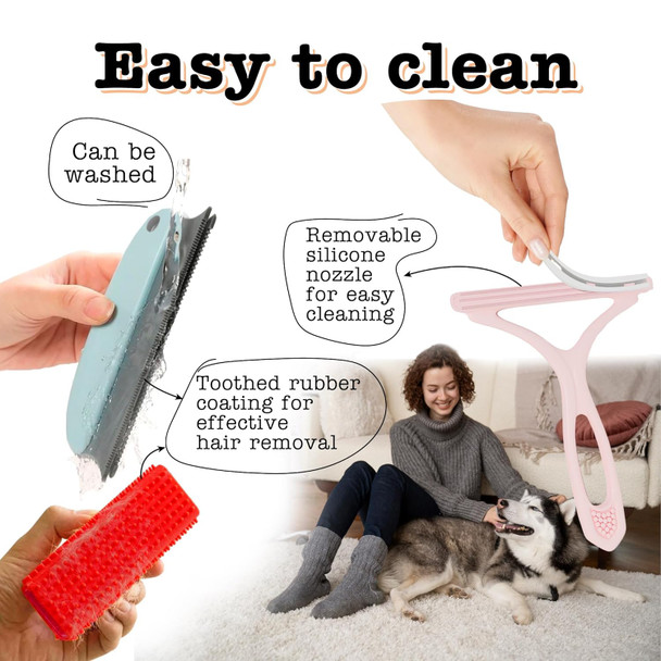 Pet Hair Remover Set - Carpet Rake For Pet Hair Removal Tool - Dog Hair Broom Pet Hair Roller Carpet Scraper - Animal Fur Dog Hair Remover For Couch Pet Dander Remover Pet Hair Remover For Furniture