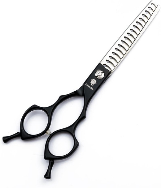Smith Chu Professional Pet Dog Grooming Scissors Kit - Premium Stainless Steel Straight Curved Thinning Blade Dog Hair Cutting Shears Set