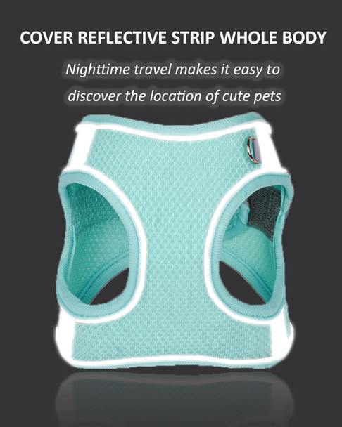 Dog Harness For Small Medium Large Dogs No Pull, Puppy Harness And Leash Set, Puppy Harness For Small Dogs, Step In Harness For Small Dogs, Small Dog Harness, Mesh Dog Harness. (Pink, Xs)