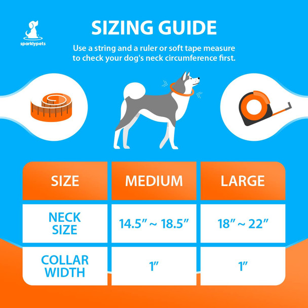 Sparklypets Heavy Duty Dog Collar With Handle For Medium And Large Dogs – Professional Collar With Reflective Stitches, Soft Handle & Nickel-Plated Buckle (Large (1822), Gray)