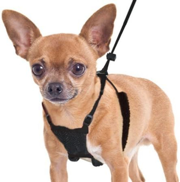Yuppie Puppy Anti-Pull Mesh Harness, Multiple Sizes (Medium, Black)