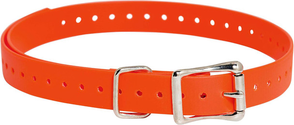 Sportdog Brand 3/4 Inch Collar Straps - Waterproof And Rustproof - Tighlty Spaced Holes For Proper Fit - Orange