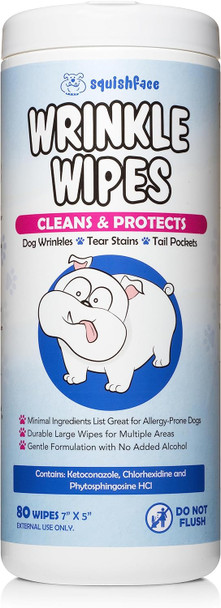Squishface Wrinkle Paste + Wrinkle Wipes + Flexible Silicone Dog Wrinkle Cream Applicator Bundle - Softer, Cleaner Way To Clean Your Dog'S Face - Great For All Breeds