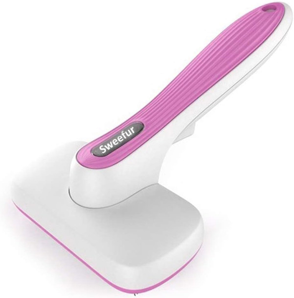 Automatic Pet Hair Removal Comb, Self-Cleaning Slicker Brush For Dogs & Cats- Grooming Shedding Brush For Small, Medium And Large Dogs And Cats- Pet Hair Brush With Soft Grip Handle- Pink