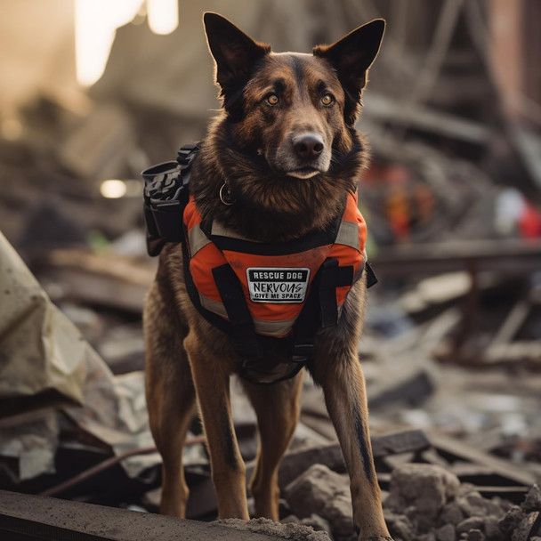 2 Pieces Rescue Dog Nervous Give Me Space Dog Patches, Service Dog Patches With Hook Backing For Service Animal Vests, Harnesses 2 Pieces Rescue Dog Nervous Give Me Space Dog Patches, Service Dog Patches With Hook Backing For Service Animal Vests, Harnesses