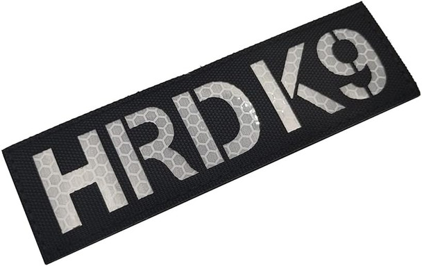 2Pc Reflective Patches Sar K9 Dog Vest Patches Removable Patches With Hook Backing For Animal Vest Harnesses, Collars, Leashes (Black And White) (Color-Reflective)