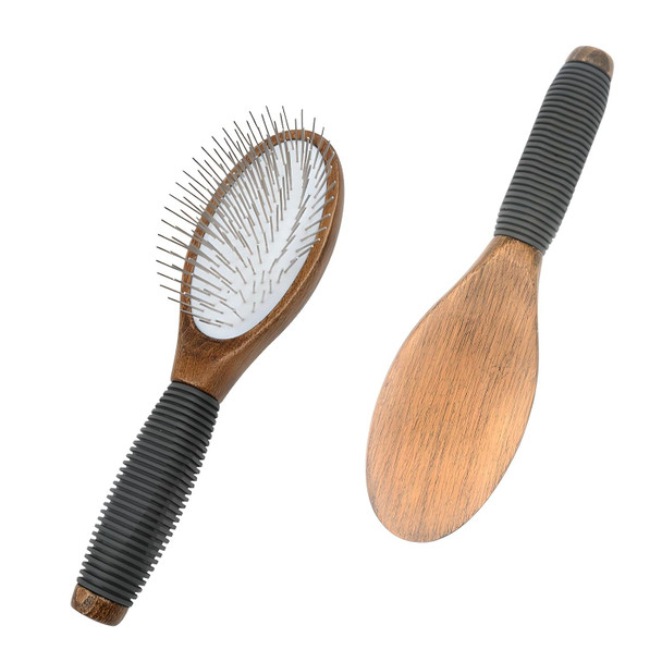 Pet Air Cushion Comb, Pet Grooming Set, Pet Grooming Kit With Wood, Wood Comb For Dogs And Cats. Removes Shedding, Tangles, Undercoat. Simple And Effective Pet Grooming. ﻿